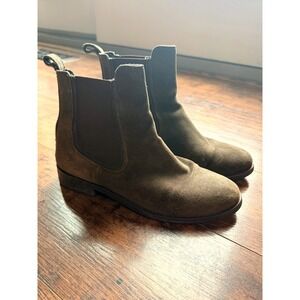 Thursday Boot Co Duchess Olive Suede Chelsea Boots Women